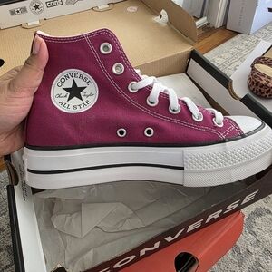 Converse Chuck Taylor All Star Platform High Top Sneakers - Berry Pink